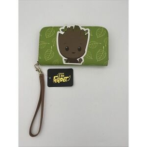 I Am Groot Zip Around‎ Wristlet Wallet-NWT